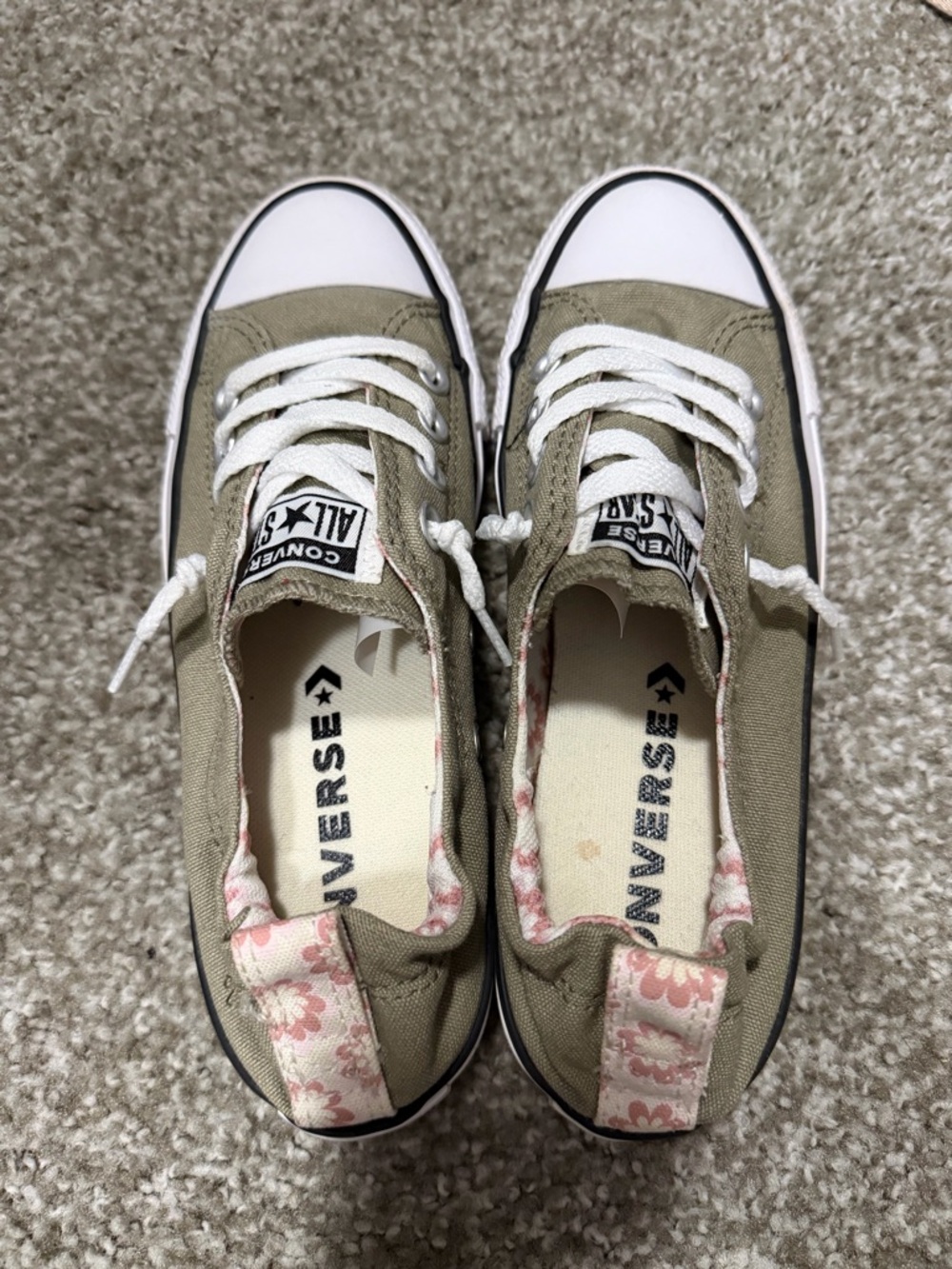 Converse Chuck Taylor All Star Low Top Sneakers - Olive - Picture 2 of 6